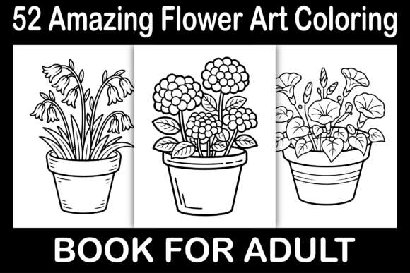 Amazing Flower Art Coloring Pages Graphics