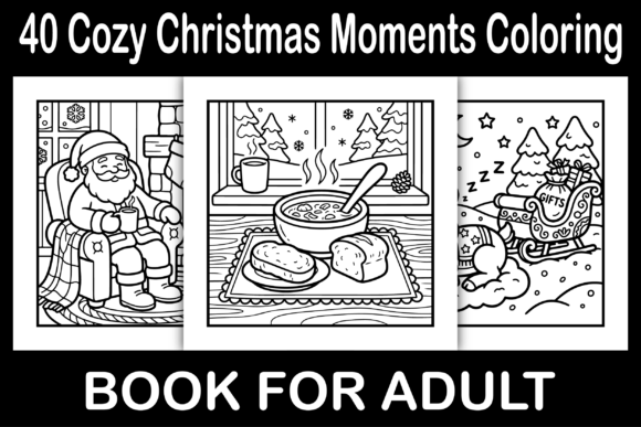Cozy Christmas Moments Coloring Pages