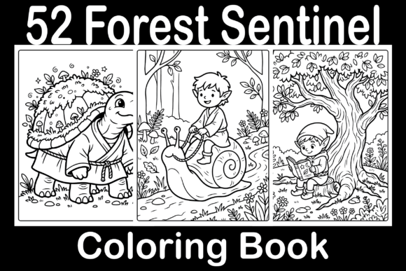Forest Sentinel Coloring Book: Graphics & Coloring Pages