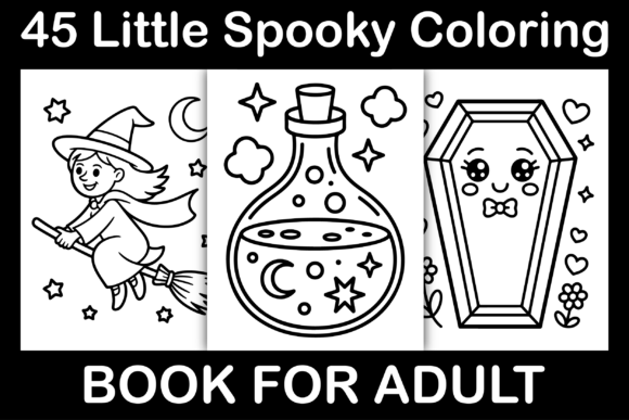Little Spooky Coloring Book: Graphics & Coloring Pages